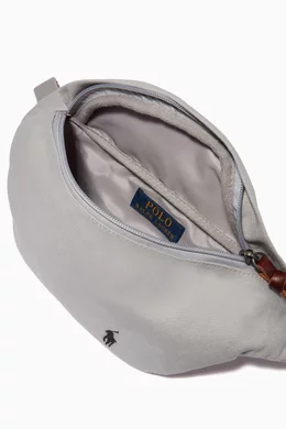 Buy Polo Ralph Lauren Grey Belt Bag in Cotton Canvas For Men  display picture 2