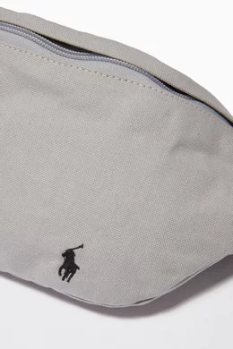 Buy Polo Ralph Lauren Grey Belt Bag in Cotton Canvas For Men 