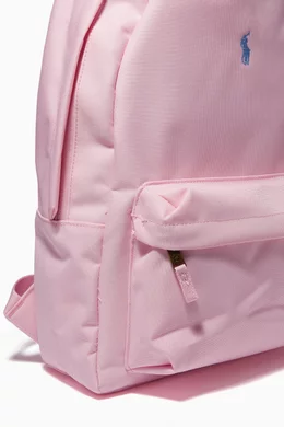 Buy Polo Ralph Lauren Pink Micro Pony Logo Backpack in Nylon For