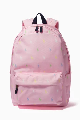 Buy Polo Ralph Lauren Pink Logo-printed Backpack in Nylon For