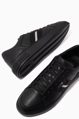 Buy Bally Black Moony Sneakers in Calf Leather For Men Online