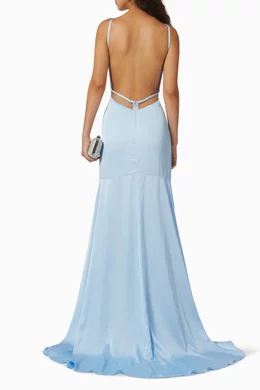 strapless open back dress Mac Duggal 79094H ~ Official UK Mac Duggal Stockist – The Pageant Boutique  UK main image 0