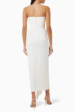 winona midi dress VRG GRL Women's' 'Winona Sheer Midi Dress Red 6