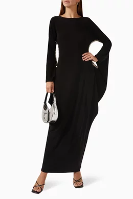 navy blue empire waist maxi dress Plus Size Empire Waist Chiffon Maxi Dress with Long Lantern Sleeves –  Ever-Pretty Plus