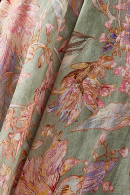 floral formal long dress Ashley Blue Floral Formal Maxi Dress - US 2 main image 0