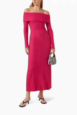 Buy Simon Miller Pink Espen Ribbed Dress in MicroModal For Women Online |  Ounass Oman