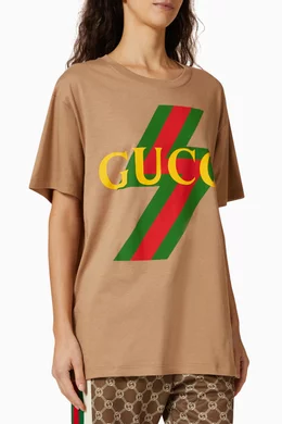 Gucci lightning t shirt best sale