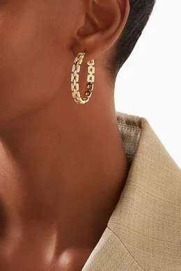 Cz by kenneth jay lane hoop earrings shop