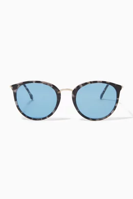 Jimmy Fairly Blue Cat Eye Glasses The Flawless Medium in Blue Tortoise | Jimmy Fairly US main image 2