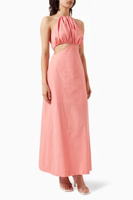 chinese dress ladies Mahina Kaftan Maxi (Retro Rainbow) – Ten Tomorrow main image 1