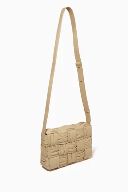 Buy Bottega Veneta Neutral Cassette Cross-body Bag in
