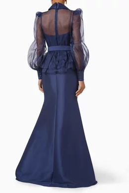 badgley mischka peplum dress Badgley Mischka Tweed Lace Combo Cocktail Dress