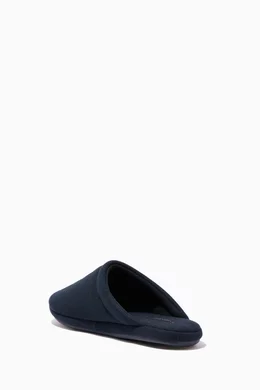 Mens monogrammed house slippers hot sale