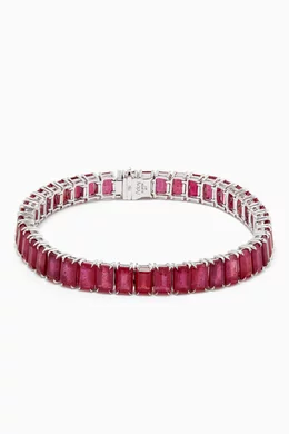 Ruby tennis bracelet outlet