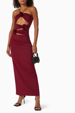 veranera cut out halter maxi dress Veranera Cutout Halter Maxi Dress