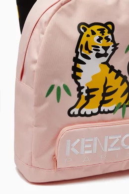 Buy KENZO KIDS Pink Tiger Logo Backpack For Girls Online Ounass Oman