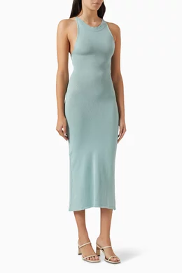 alohas knit dress Buy ALOHAS Blue Delicate Strap Bodycon Midi Dress in Cotton-blend For Women  Online