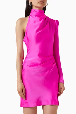 misha romeo satin dress MISHA ROMEO SATIN MINI DRESS