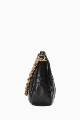 Buy Gucci Black Small Matelasse Shoulder Bag in Leather For Women Online Ounass Oman