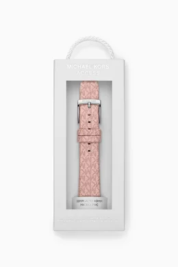Buy Michael Kors Color Logo Apple Watch Strap in Canvas 18mm For Women Online Ounass Oman
