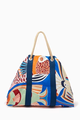 Buy Hermès Pre-Loved Multicolour Unused Small Cabas Imprime