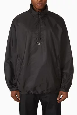 Buy Prada Black Anorak in Nylon For Men Online Ounass Oman