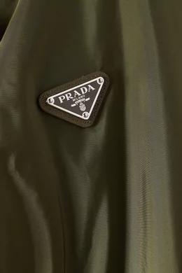 Buy Prada Green Logo Jacket in Re-Nylon For Men Online Ounass Oman