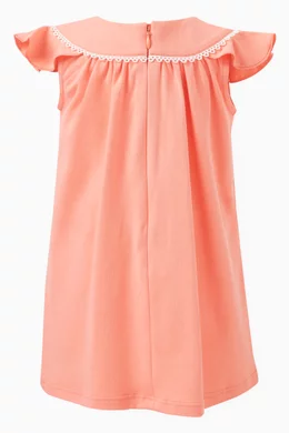 Buy Chlo Pink Guipure Lace-trimmed Dress in Cotton For Baby Girls Online |  Ounass Oman