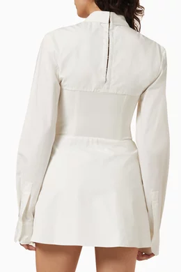 dion lee shirt dress Dion Lee Hook Tube Shirt Dress
