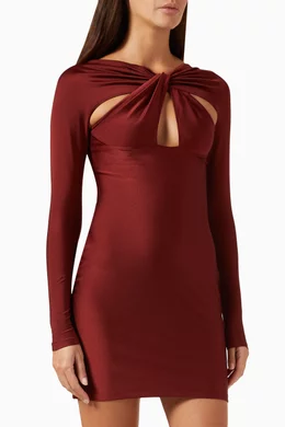coperni burgundy dress Coperni Lace Hybrid Flower Gown