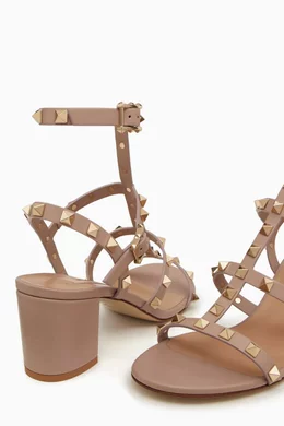 Buy Valentino Garavani Color Rockstud 60 Caged Sandals in Leather Online for Women Ounass Oman
