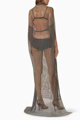 chinese dress ladies Standards & Practices Women's Black Lace Detailed Sleeveless Maxi Dress Size M
