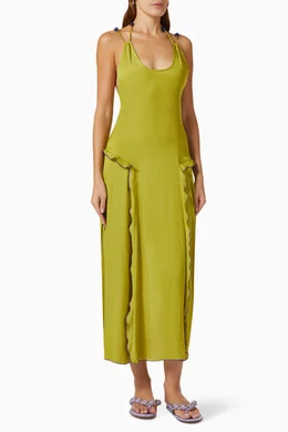 slim fit dress slacks Siedres Maxi Dress  Petite Chrie