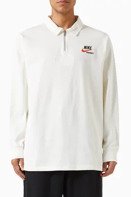 Buy Nike Neutral Logo Rugby Shirt in Cotton For Men Online
