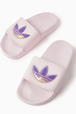 Buy adidas Purple Adilette Lite Pool Slides in Synthetic Leather For Girls Online Ounass Oman