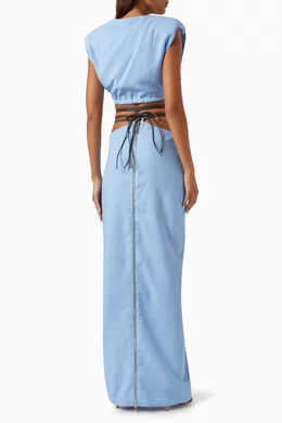 hippie denim dress Railroad Darling Size:44/XXL Available in dark and 0922-bogo50 Nasty Gal Women's Button