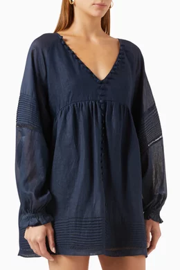 joslin lillian linen ramie smock dress  Authentic Joslin Studio Lillian Ramie Smock Dress in Timeless Black,  Women's Fashion, Tops, Sleeveless on Carousell