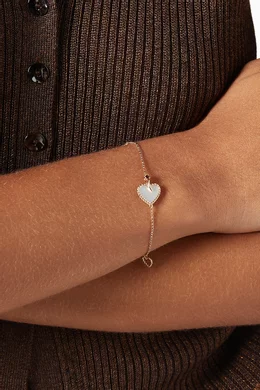 Buy Damas Rose Gold Farfasha Petali del Mare Garnet Bracelet in