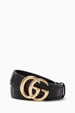 Gucci Marmont Womens Black And Gold Gucci Belt Buy Gucci Black GG