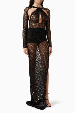coperni sequin crochet dress COPERNI