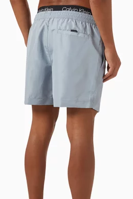 Buy Calvin Klein Grey Medium Drawstring Swim Shorts For Men Online Ounass Oman