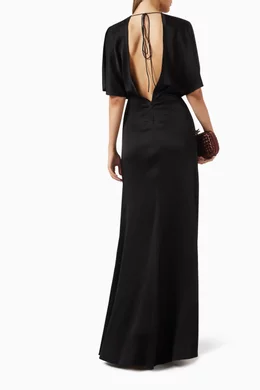 aerie front slit maxi dress Aerie Couture 264