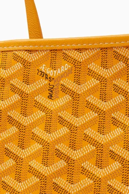 Buy Goyard Pre Loved Yellow Unused Anjou Mini Tote Bag in Goyardine Fabric For Women Online Ounass Oman