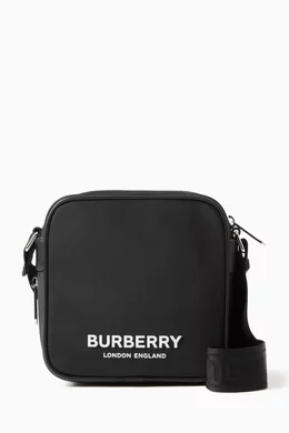 Buy Burberry Black Paddy Square Crossbody Bag in Nylon For Men Online Ounass Oman