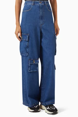 【タグ付き新品】The Frankie Shop HAILEY CARGO Frankie Shop + Hailey Cotton-Twill Cargo Pants