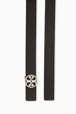 Buy Tory Burch Black 1 Miller Reversible Belt in Leather For  display picture 2