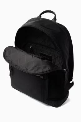 Buy Michael Kors Black Brooklyn Commuter Backpack in Nylon 
