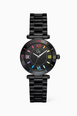 Buy GC Black Limited Edition Muse Ceramic Quartz Watch 34mm For Women Online Ounass Oman