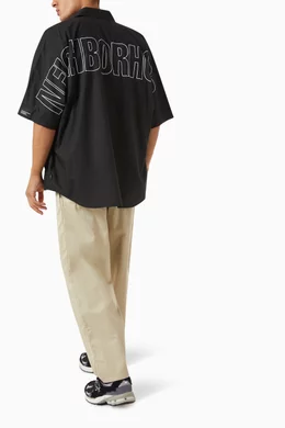 Buy Neighborhood Black Dolman Sleeve Shirt in Cotton For Men 