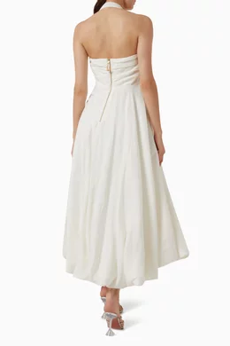 aje mika draped split midi dress Aje Allure Draped Cami & Mika Split Midi Skirt Set Black Size XS  Rent a  Dress